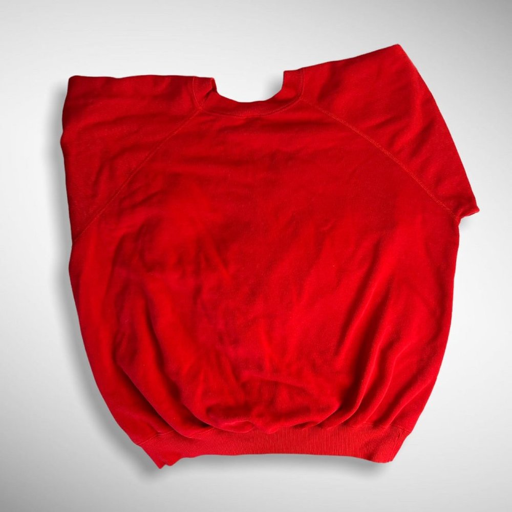 vintage red crewneck sweatshirt XXL sportswear activewear schneider logo Hanes - Picture 3 of 4
